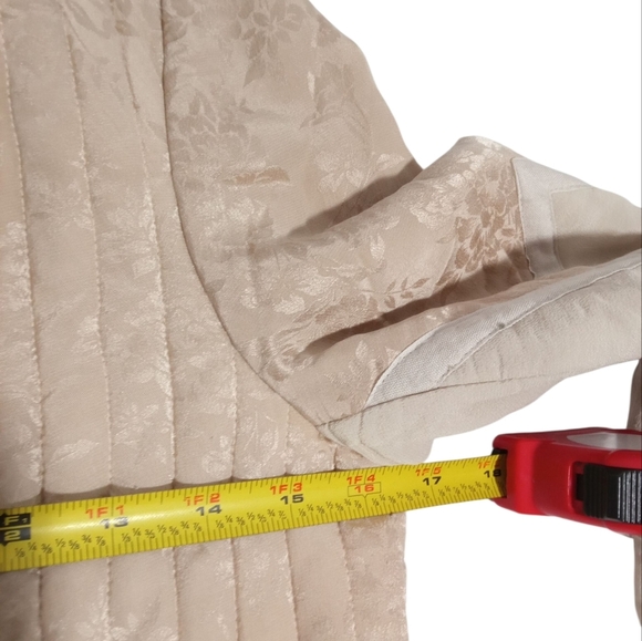 Rebecca Taylor Silk Peplum Jacket Blush Nude Feminine Bomber  Utility Size 4 - Picture 4 of 9